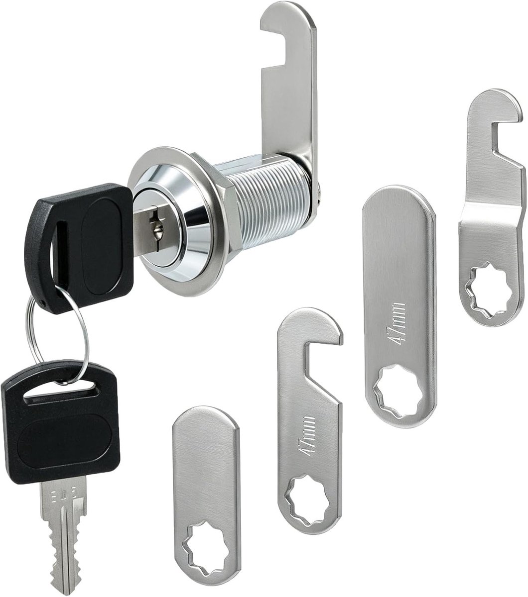 Veiligheidsbrievenbus slot 30mm met 4 sleutels, toolbox deurkast sloten en 5 verschillende slotplaten voor optimale beveiliging