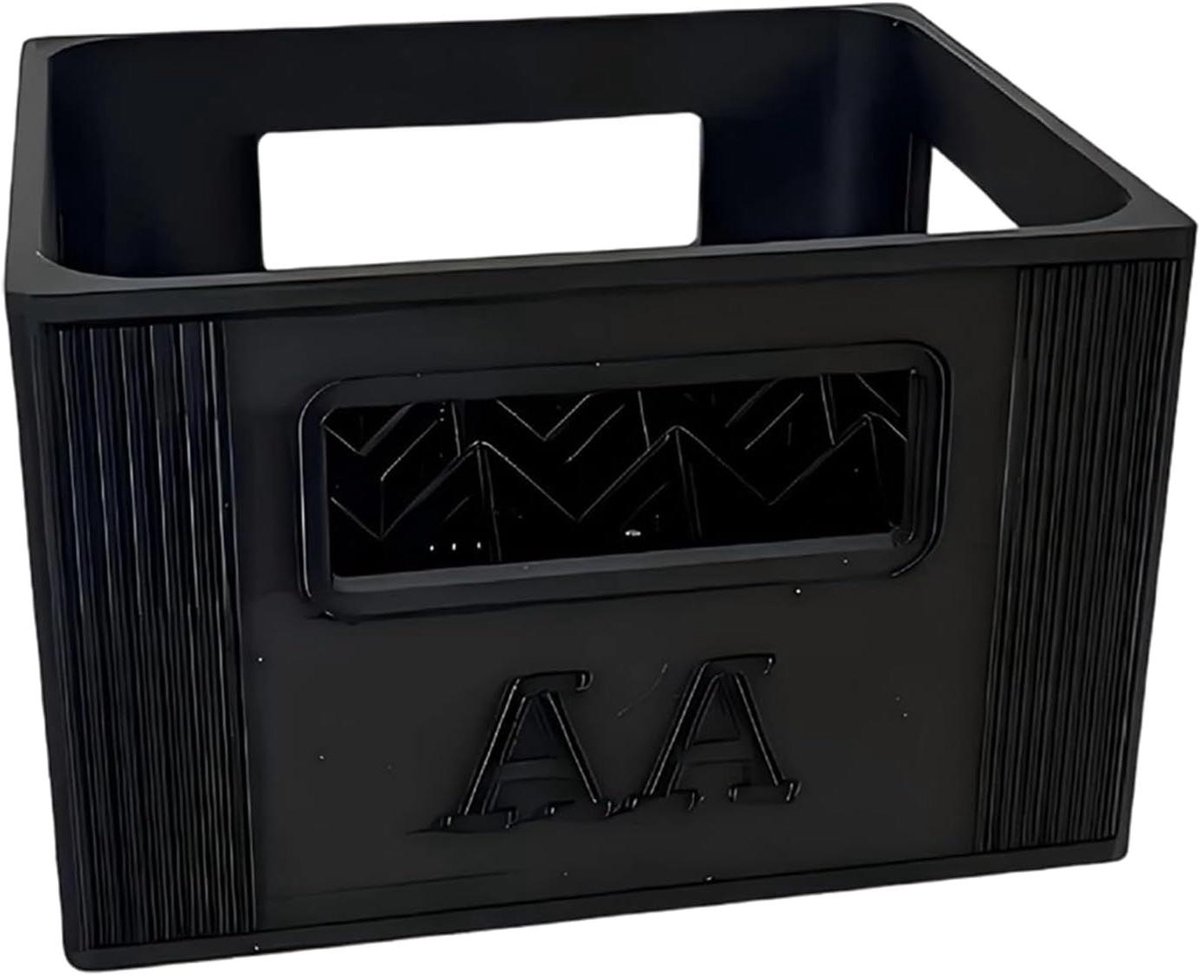 Batterij Opbergdoos - Batterijhouder Organizer - Batterijen Sorteren - Stapelbaar Ontwerp - 8.5x7x5.5cm - Zwart