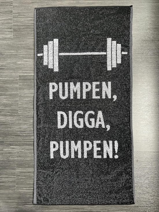 Fitness Handdoek - Sporthanddoek Motivatie - Sport en Ontspanning - Gepersonaliseerde Tekst - 50 x 100 cm - Zwart — afbeelding 3
