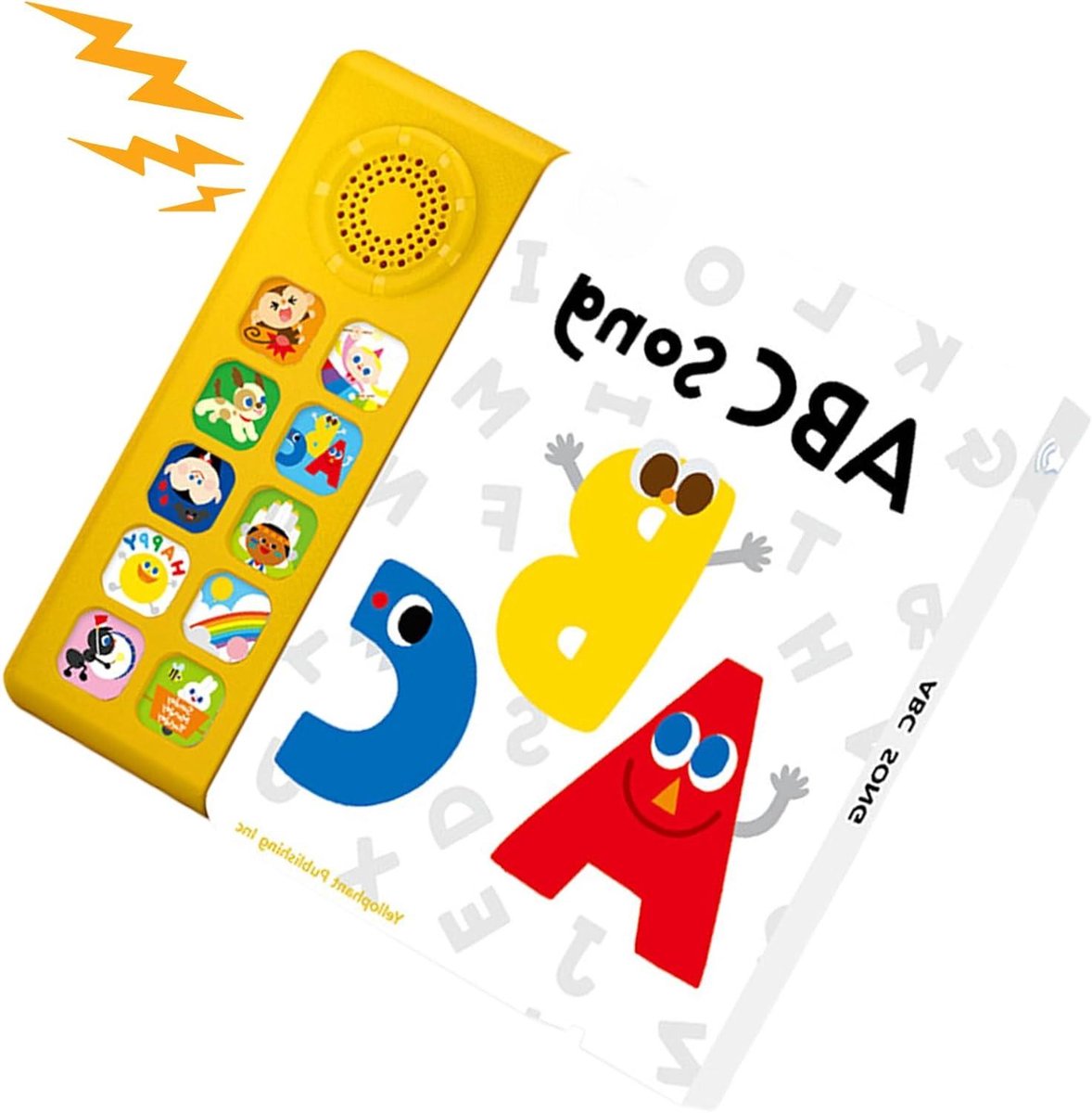 Muziekboek Kinderen - Interactief Leerboek - Engels Leren - 10 Kinderliedjes - 22.5 x 20.2 x 1.5 cm - Multicolor