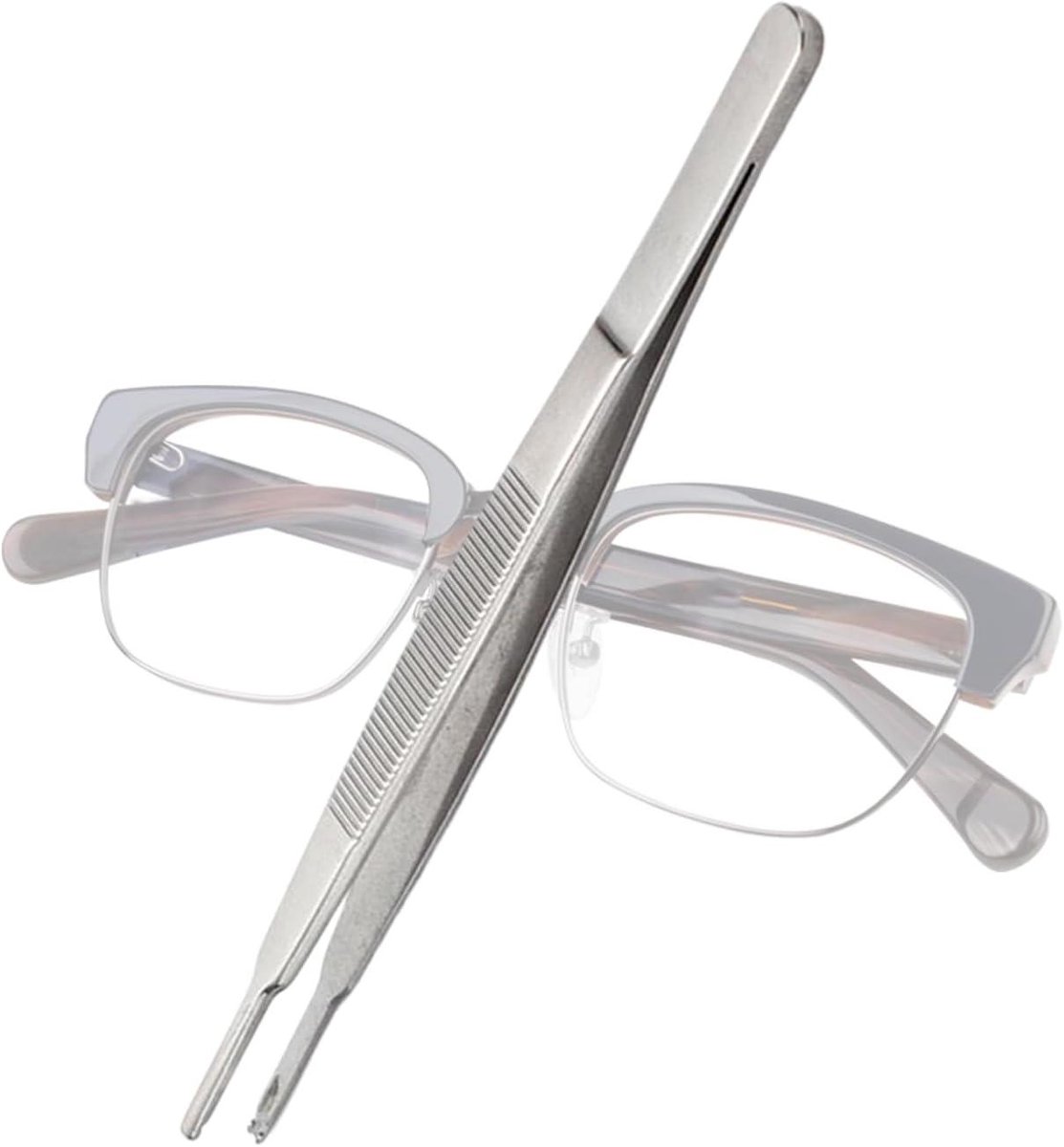 Brilschroevendraaier Set - Reparatieset Brillenglas - Kleine Reparatie - Roestvrij Staal - Standaard Kop - Zilverkleurig