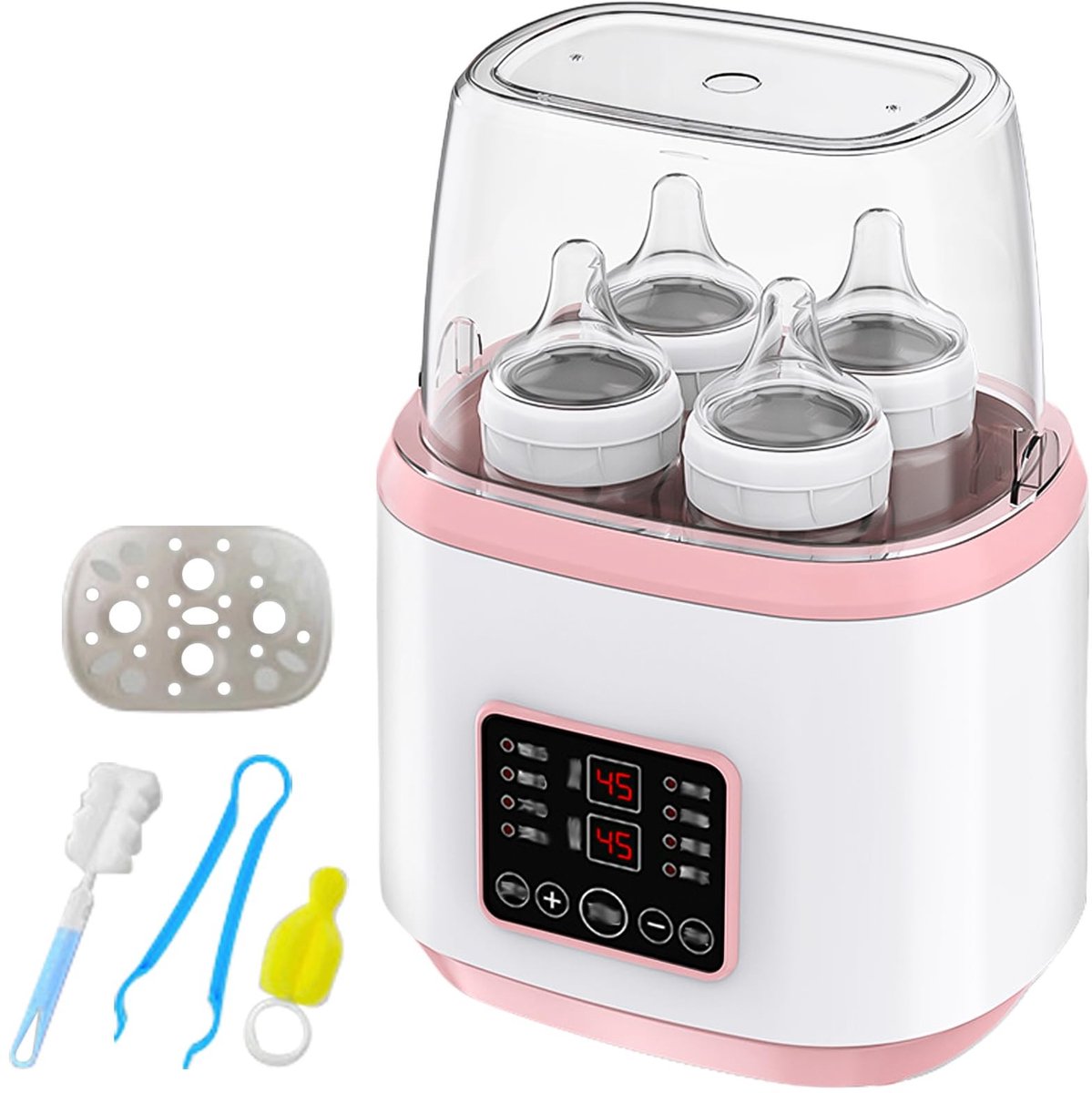 Omgoods - 8-in-1 Flessenwarmer voor Baby's met LCD-Display