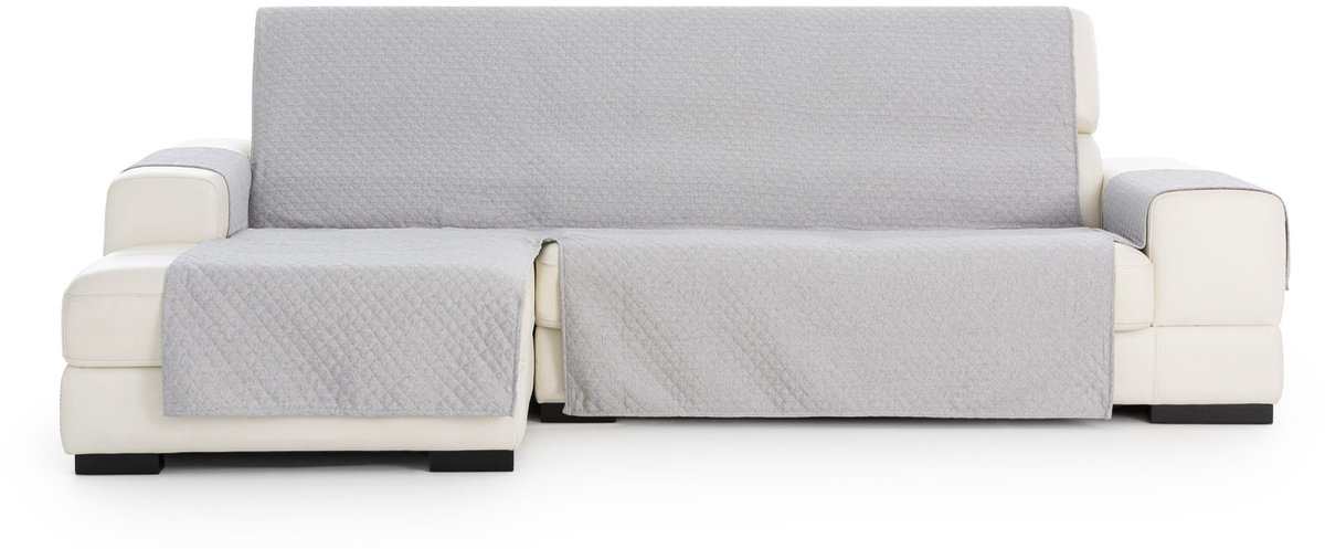 Omgoods - Praktische Hoes voor Chaise Longue - Argento 290 cm, Grijs