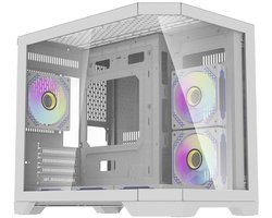 Darkflash Ft418 Computerbehuizing Met 6 Argb-Ventilatoren Voor Pc