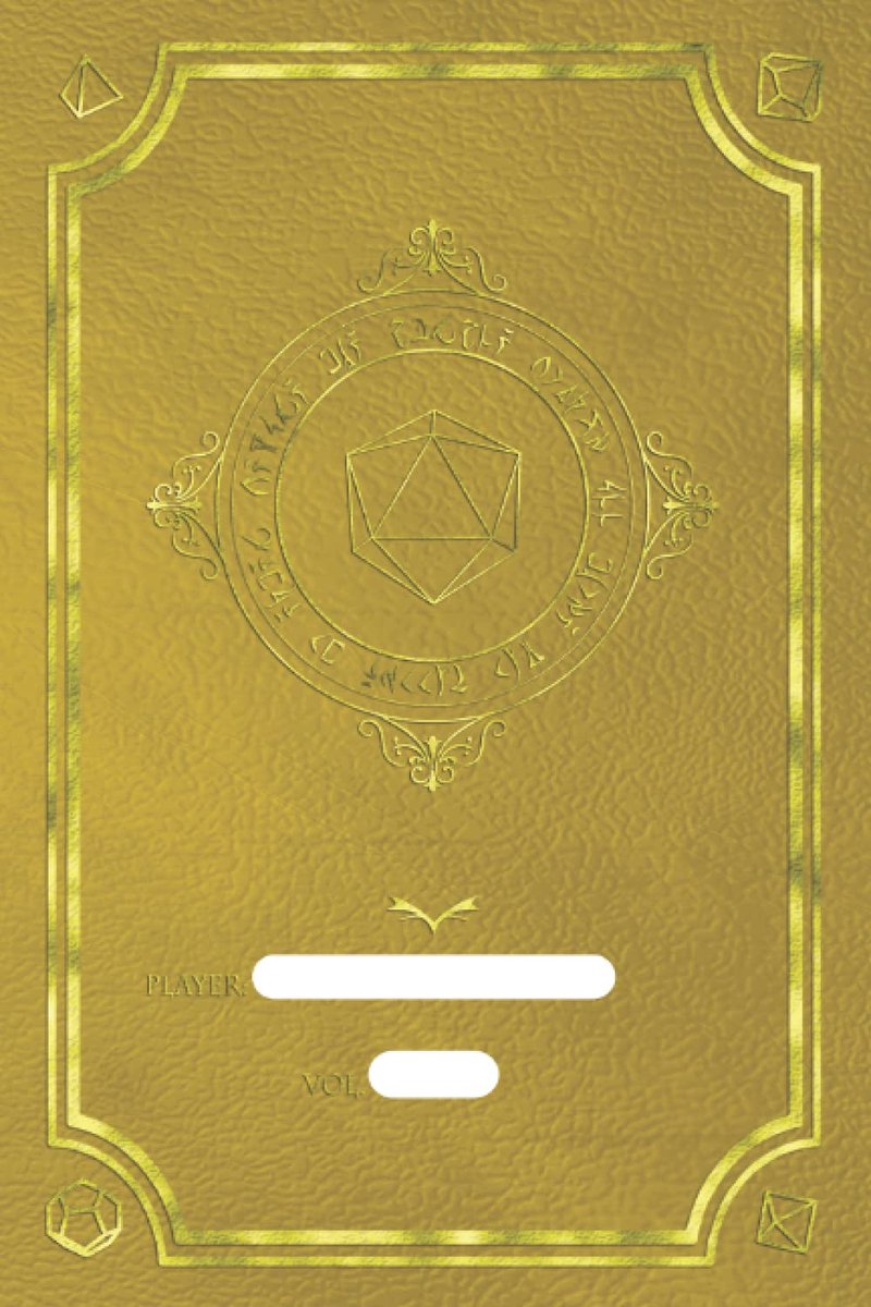 Binding Circle RPG Player Journal! -Shimmering Gold