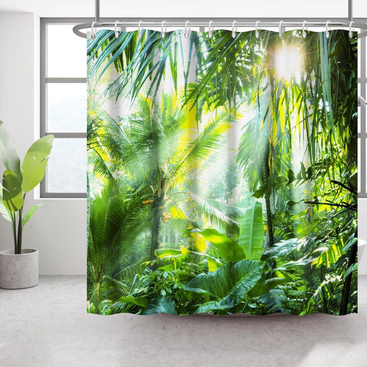 Omgoods - Tropisch Botanisch Douchgordijn 180x200 cm