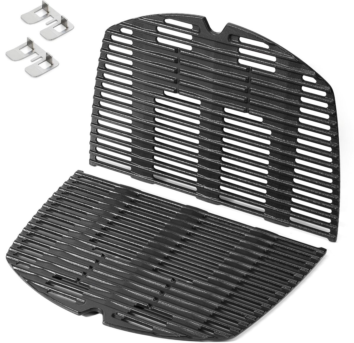 Omgoods - Emaillen Gietijzeren Grillroosters voor Weber Q 300/3000 Series - Vervangende Grillroosters
