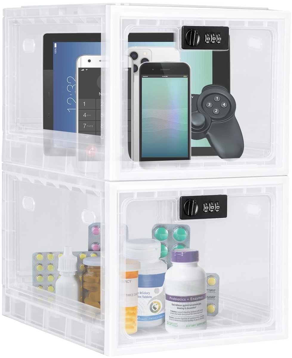 Omgoods - Multifunctionele Lockbox met Combinatieslot voor Medicijnen en Waardevolle Spullen