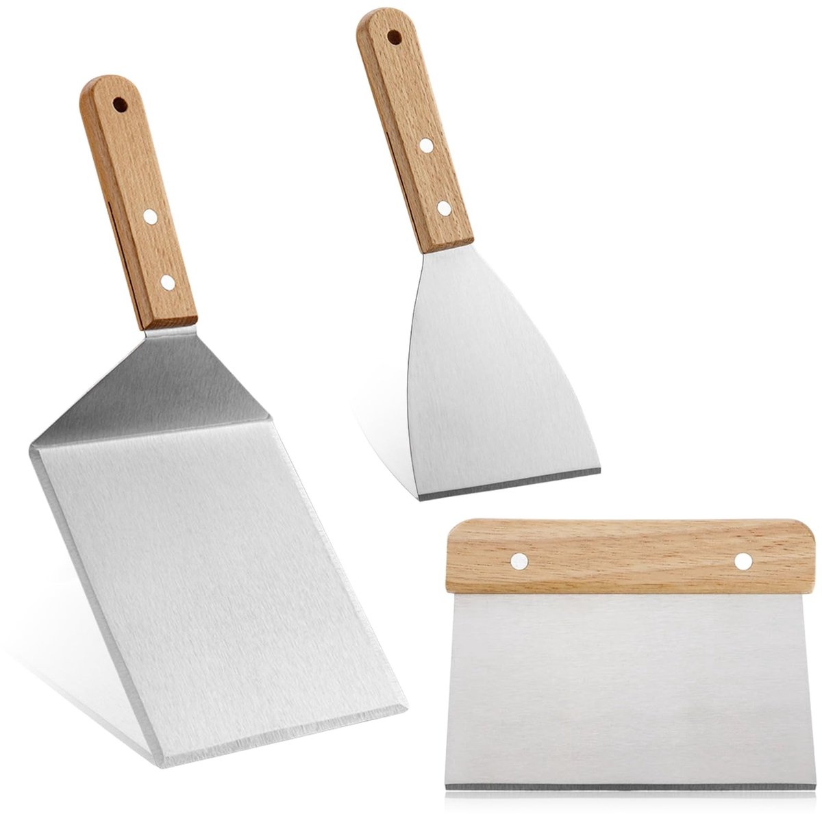 Omgoods - Grill Spatel Set van 3 Stuks - Professionele Accessoires voor de Grill