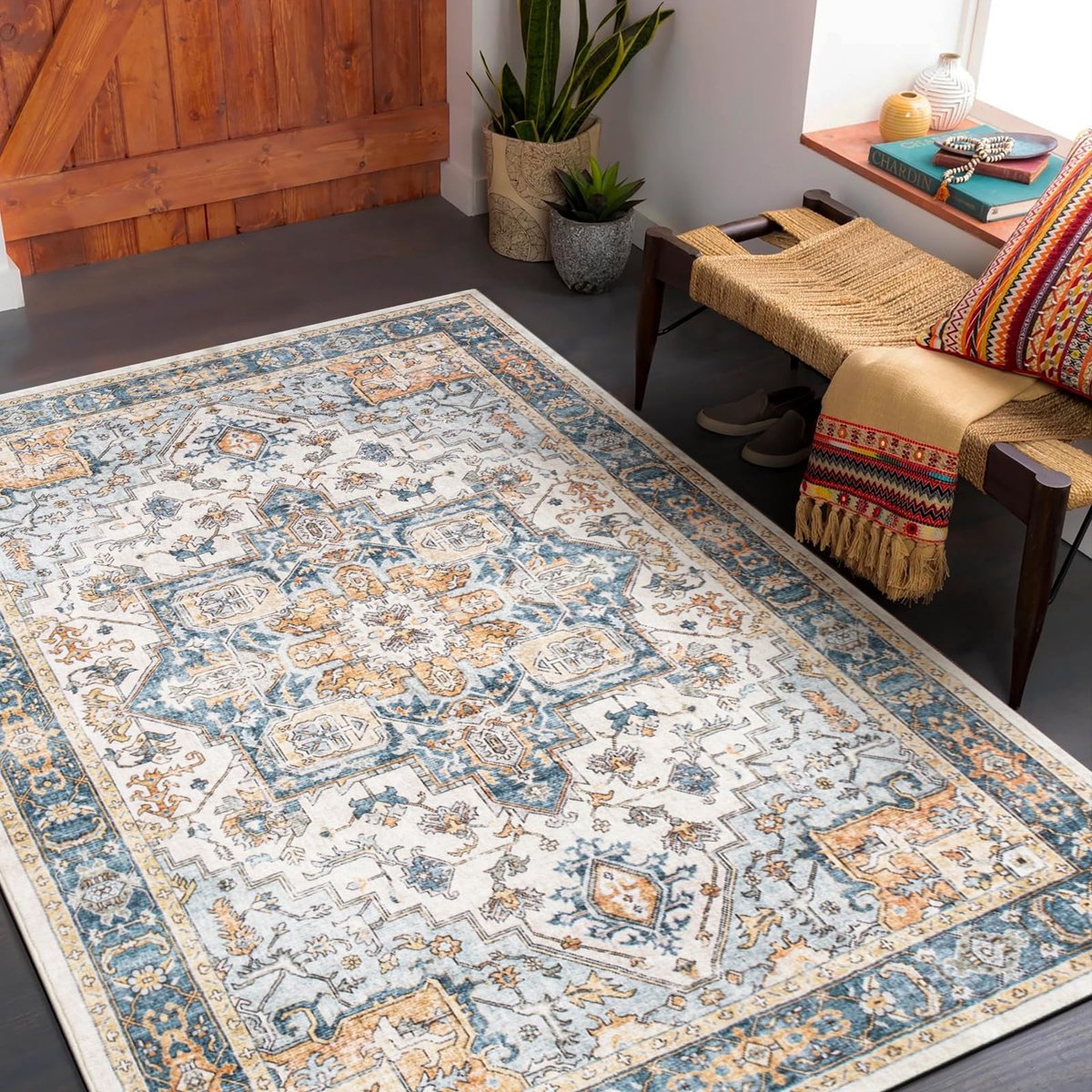 Omgoods - Runner Tapijt 90x150 cm - Antislip en Wasbaar Microfiber
