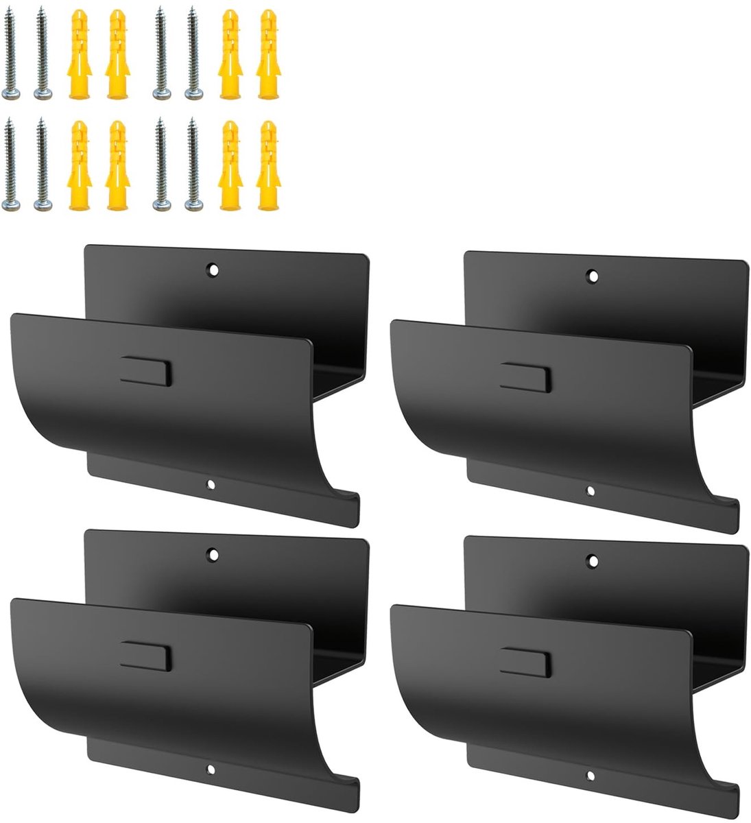 Omgoods - Heavy-Duty Ladder Hanger - Wandbevestigde Ladderhaken, 4-pack