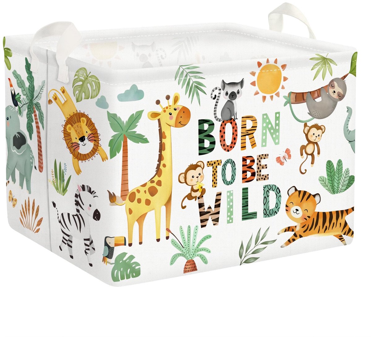 Omgoods - Boho Dieren Wasmand voor Kinderen, Waterproof