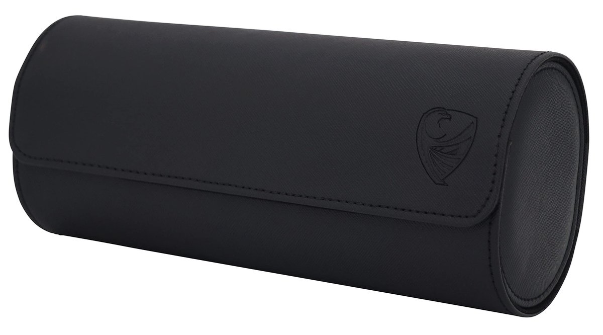 Omgoods - Klassieke Horloge Roll met Kussen - Zwart voor Horlogeverzamelaars
