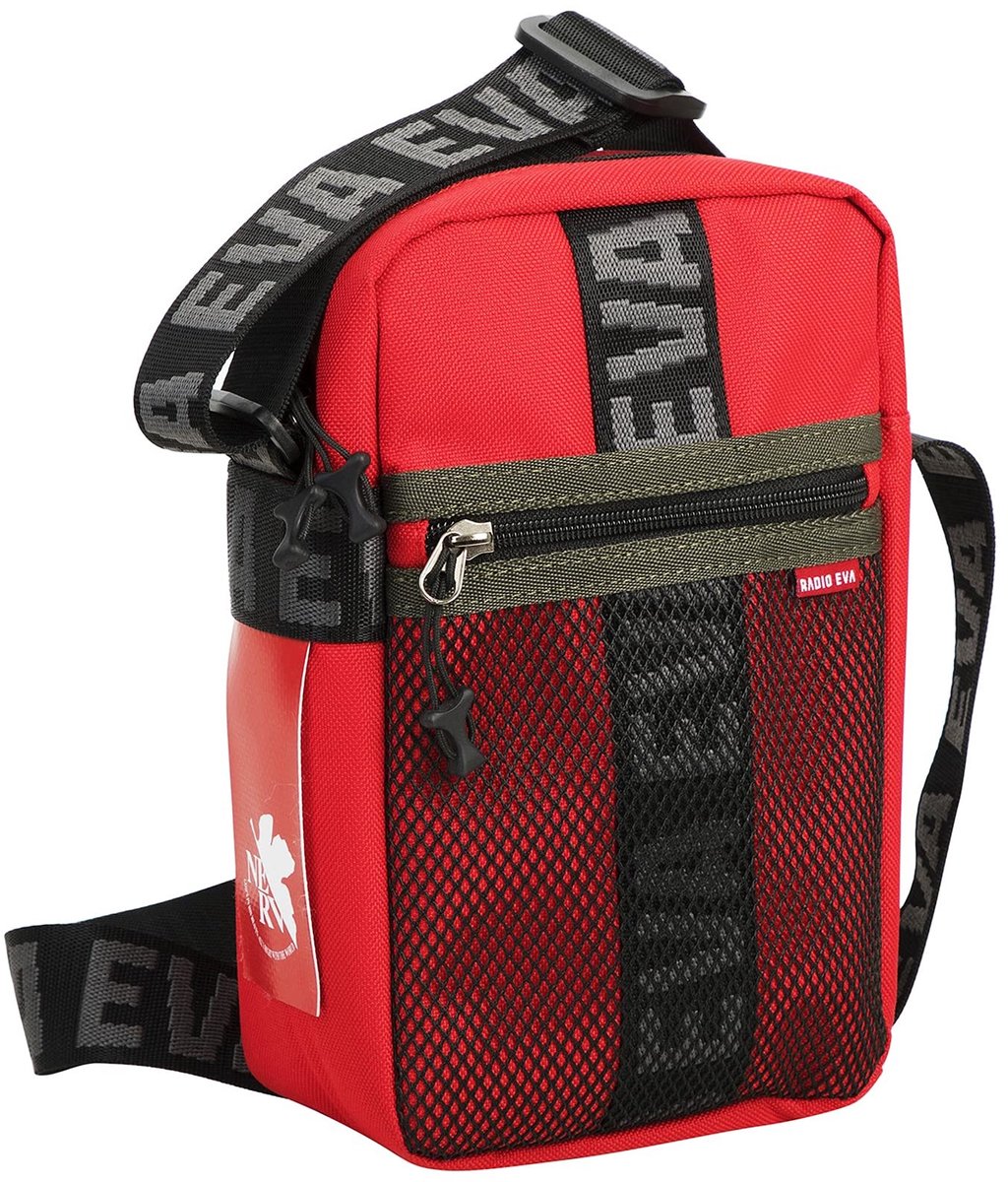 Omgoods - Evangelion Mini Schoudertas - Unisex, Rood, Voor School en Reizen