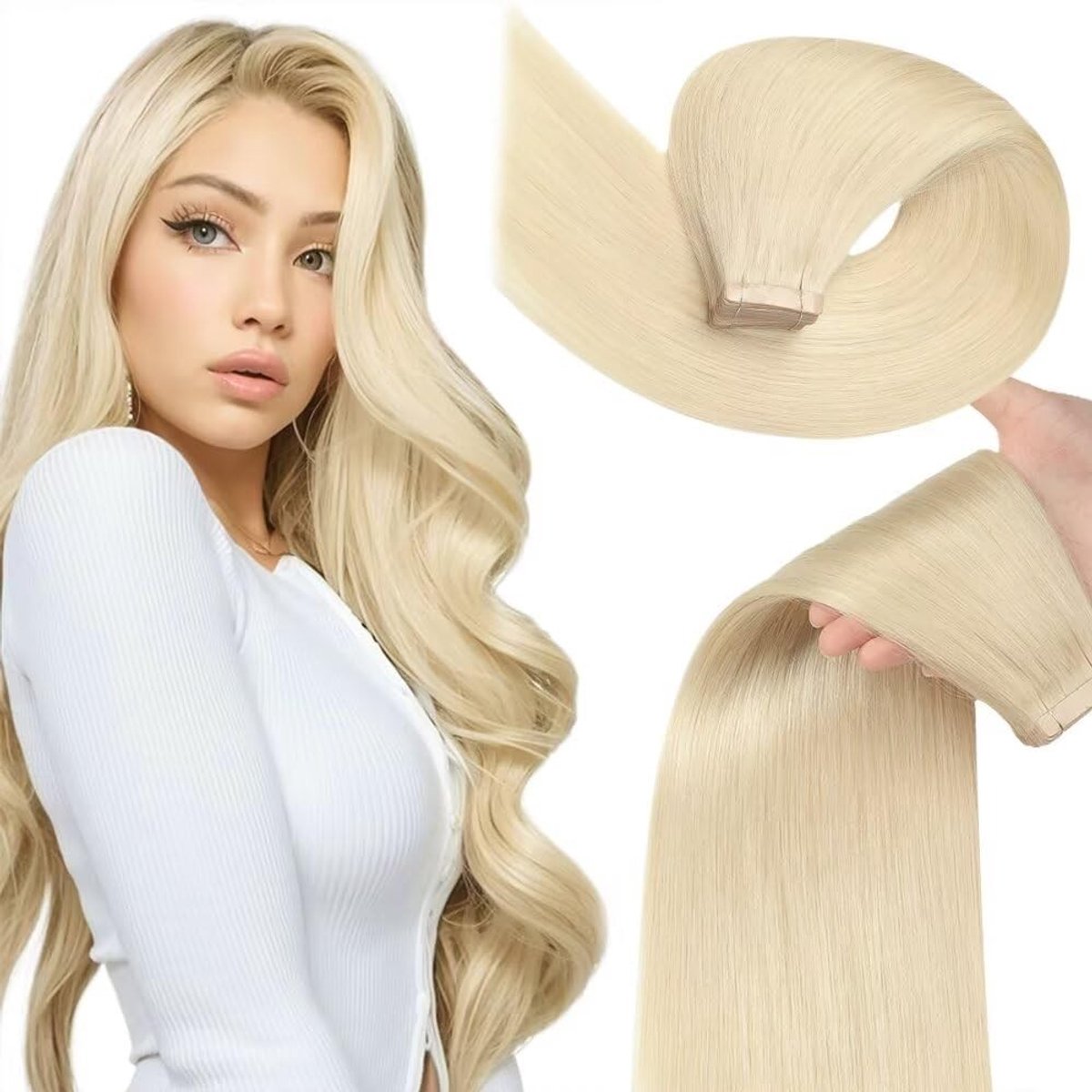 Omgoods - Tape Haar Extensions - 20 Stuks 35cm Echt Haar