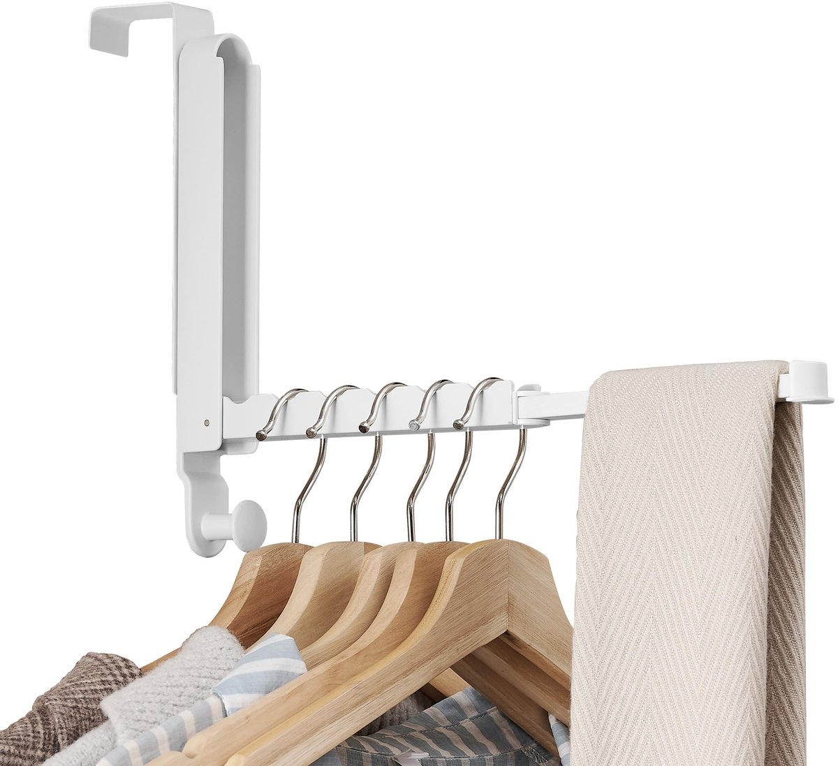 Omgoods - Opvouwbaar Droogrek voor Kleding met Uitschuifbare Stang