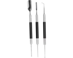 Omgoods - Koffie Art Pen Set - 3 Stuks Roestvrij Staal voor Latte Art