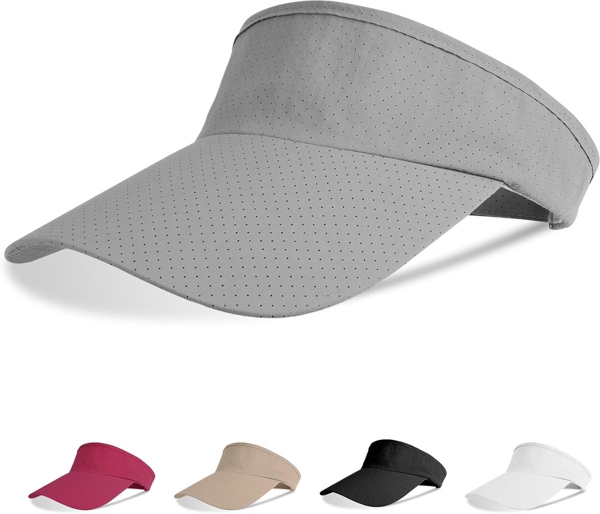 zonnekleppet, sportzonneklephoeden Mesh sneldrogende golfpet, effen lege honkbalpet Verstelbare sport-casual pet