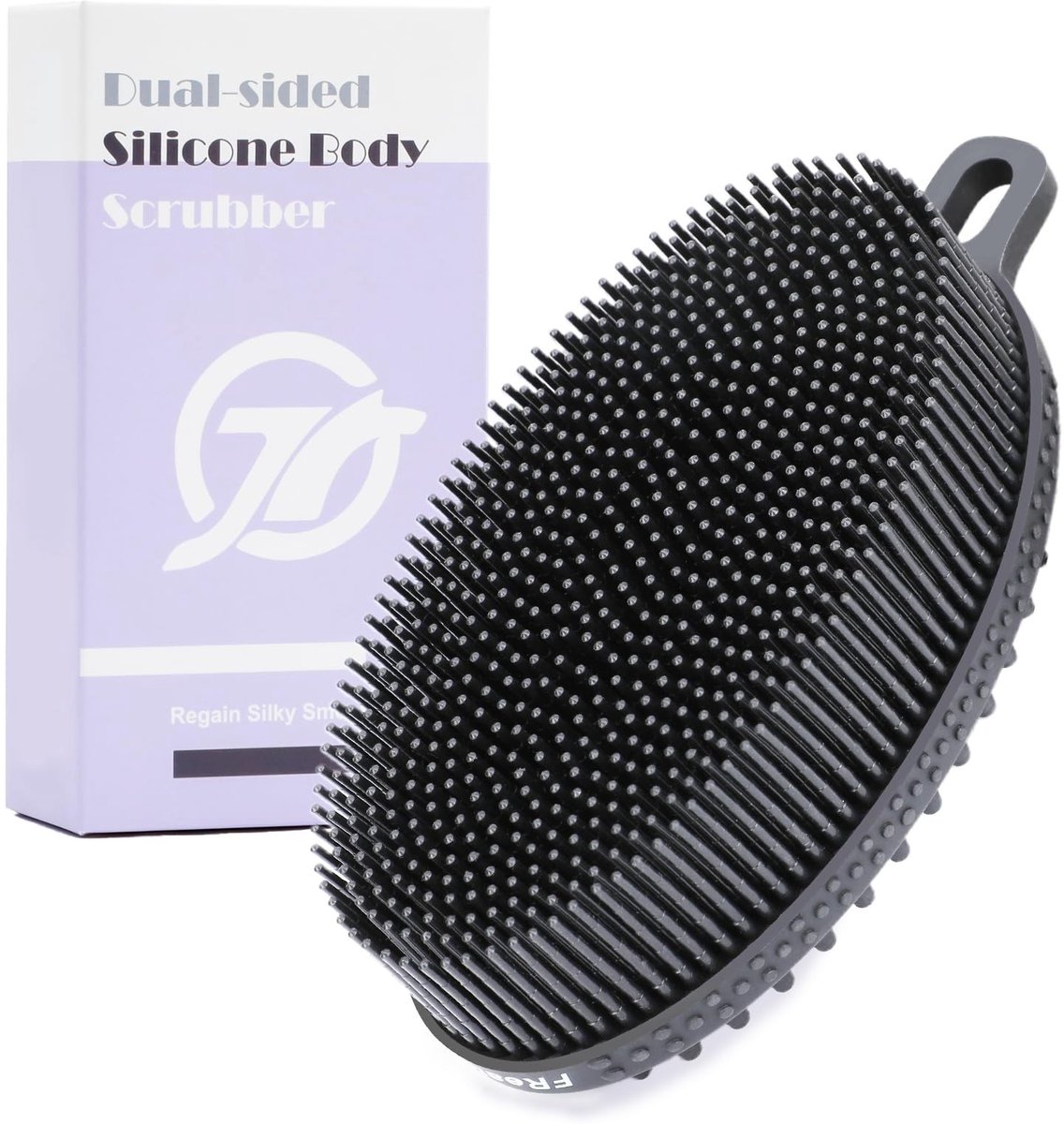 Omgoods - Silicone Body Brush - Dubbelzijdige Doucheborstel voor Zachte Exfoliatie en Diepe Reiniging