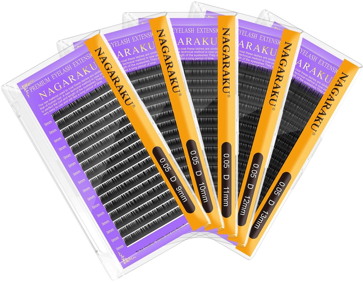 Omgoods - 5 Dozen Individuele Wimperextensions - Klassieke 1:1 Volume Russische Wimpers