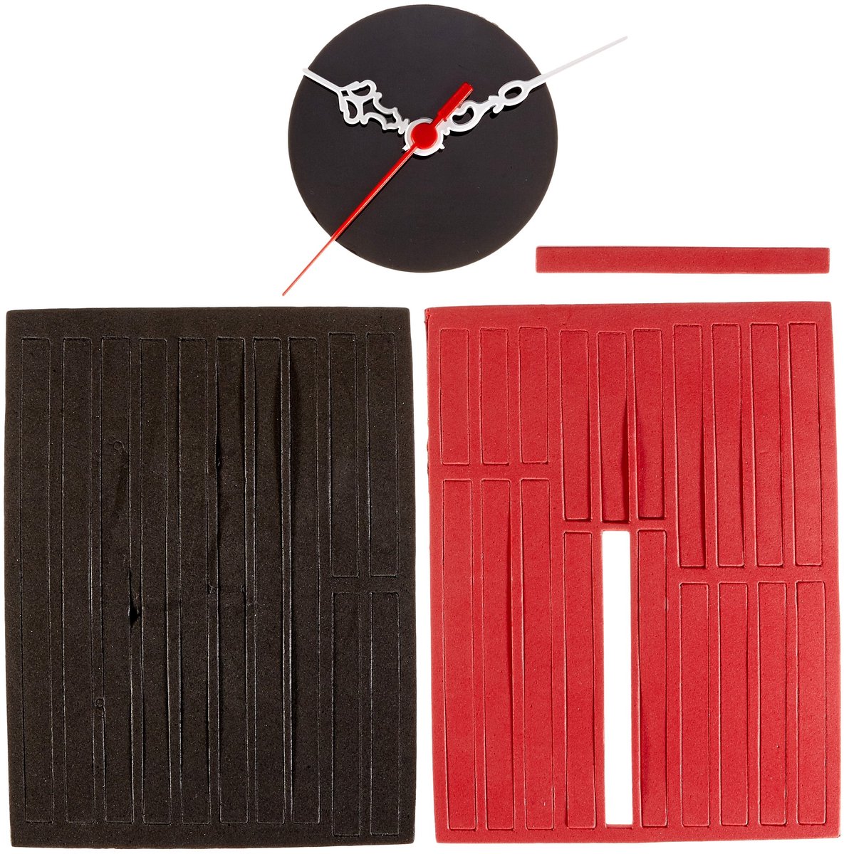 Omgoods - Kleurrijke Wandklok - Decoratieve Klok van Vinyl