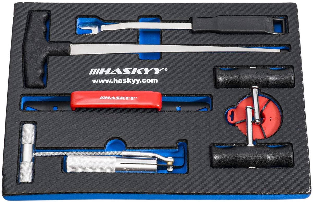Omgoods - 7-delige Auto Glas Dismantling Set - Onmisbare Tools voor Ruitvervanging