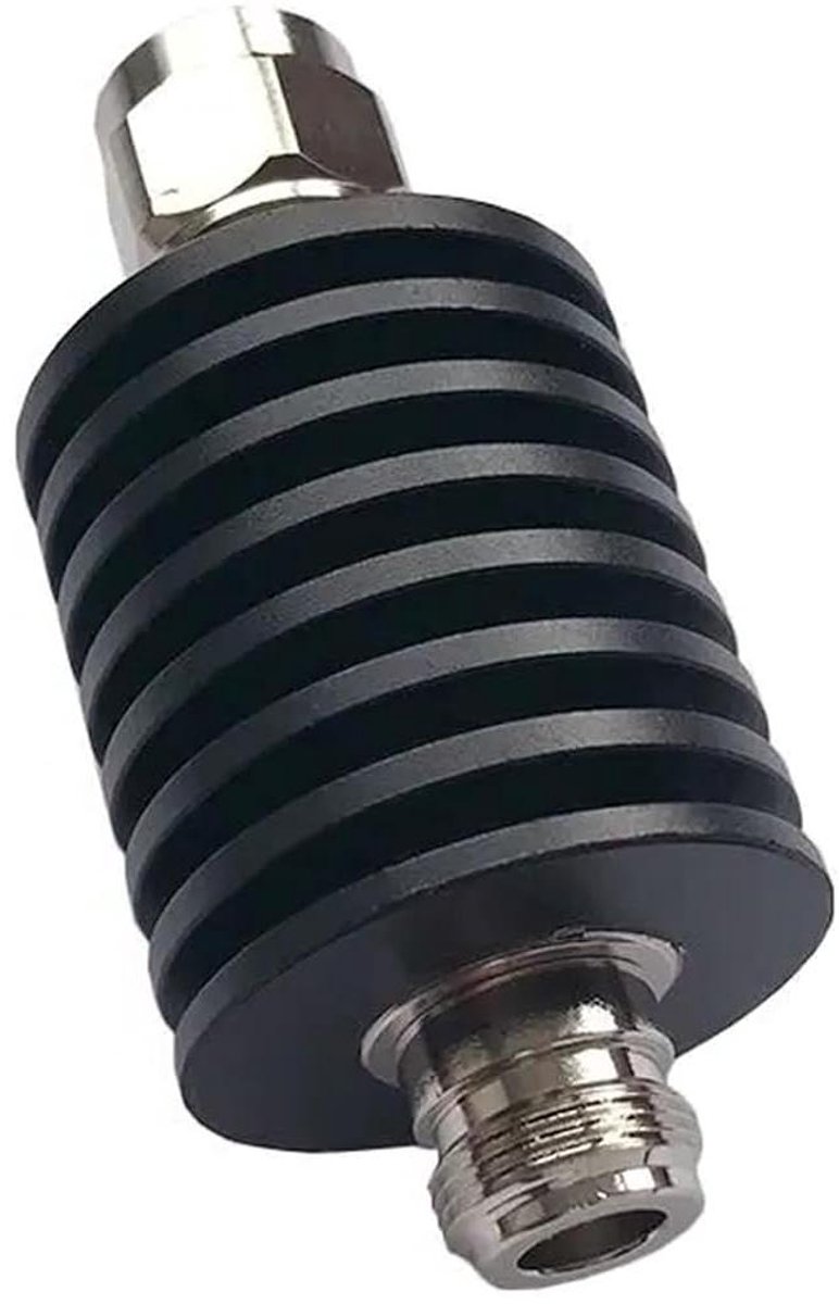 Coaxiale Demper - RF Demper - Signaal Verzwakken - Type N Connector - 20W 50 Ohm - Zilver