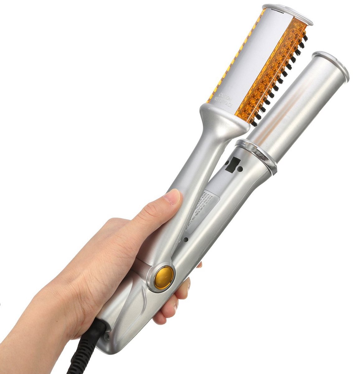 2-in-1 Krultang met Automatische Rotatie - Snel Opwarmen - Stijl- en Krulfunctie - Veilig en Draagbaar - Voor Thuis - Salon en Reizen