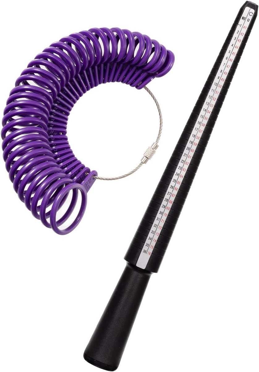 Ringstok Ringmaatmeter Metaal of Ringmaat Ringmeter, Maatstandaard