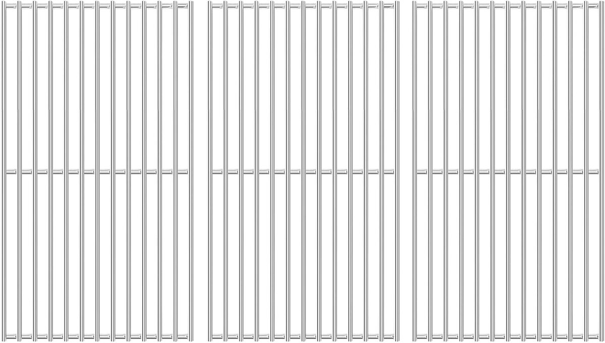 41,5 x 70,5 cm roestvrij stalen grillrooster voor Burnhard Big FRED gasbarbecue, grillrooster voor Taino Platinum 4+2, Taino Black 4+2, voor Enders Chicago 4, Tepro 3662, roestvrijstalen