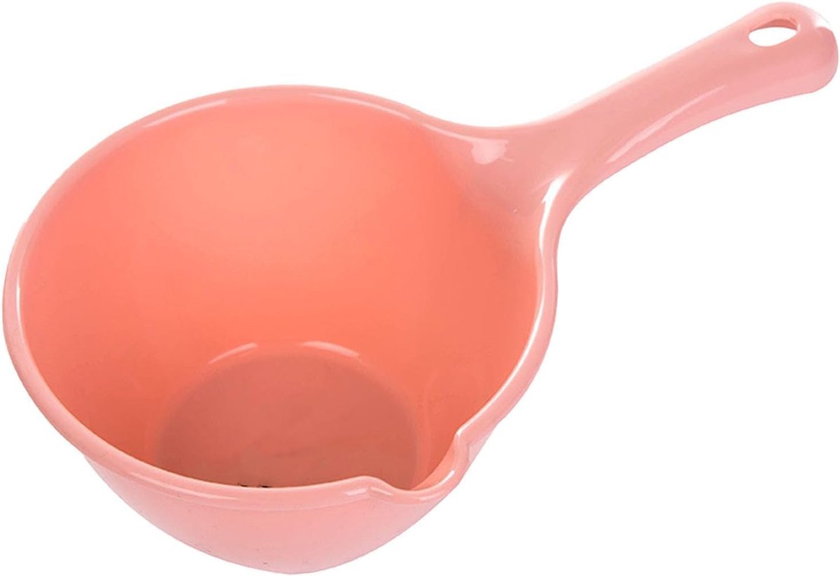 Grote Capaciteit Waterlepel met Lange Steel Ontwerp Water Dik en Duurzaam Plastic Badschep Douche-emmer voor Keuken Koken en Gieten van Water (rood)
