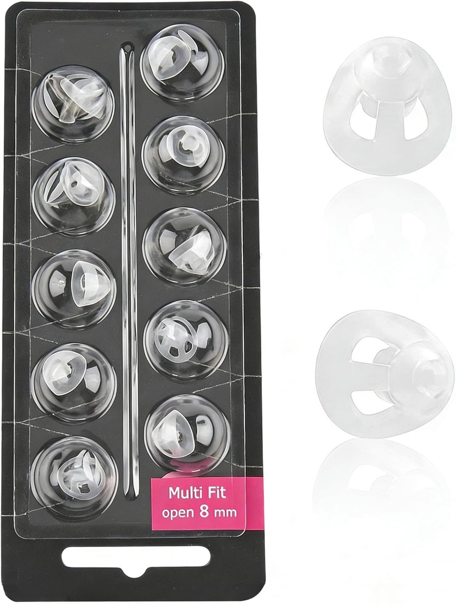 Hoorapparaat koepels 10mm - Silicone vervangingen - Open ontwerp - Comfortabel en duurzaam - ShopVlot