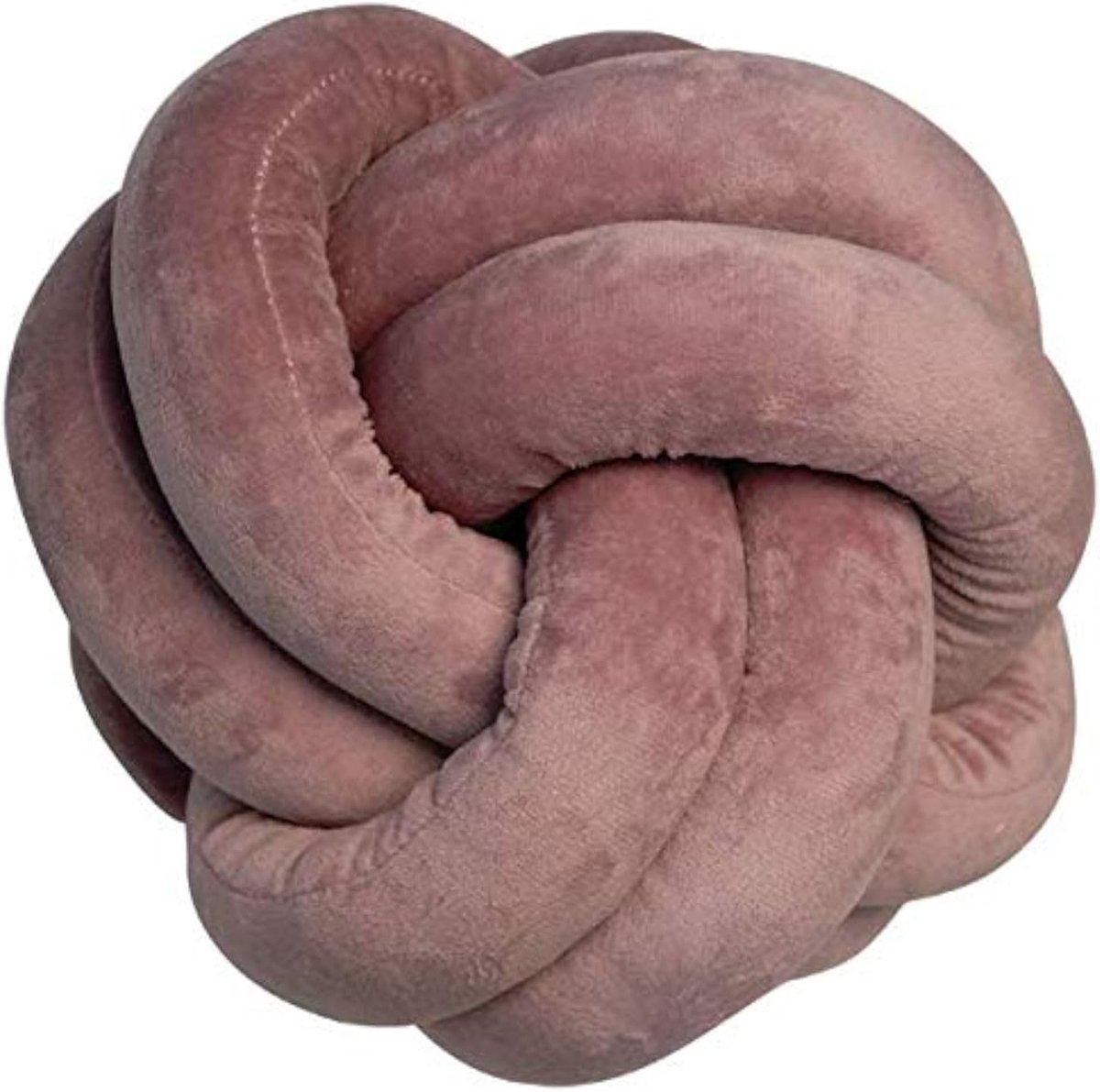 bal kussen - GOODCHANCEUK Knoop bal kussen handgemaakt dutje kussen pluche decoratief sierkussen voor slaapkamer bank auto kantoor reizen 25x25cm paars