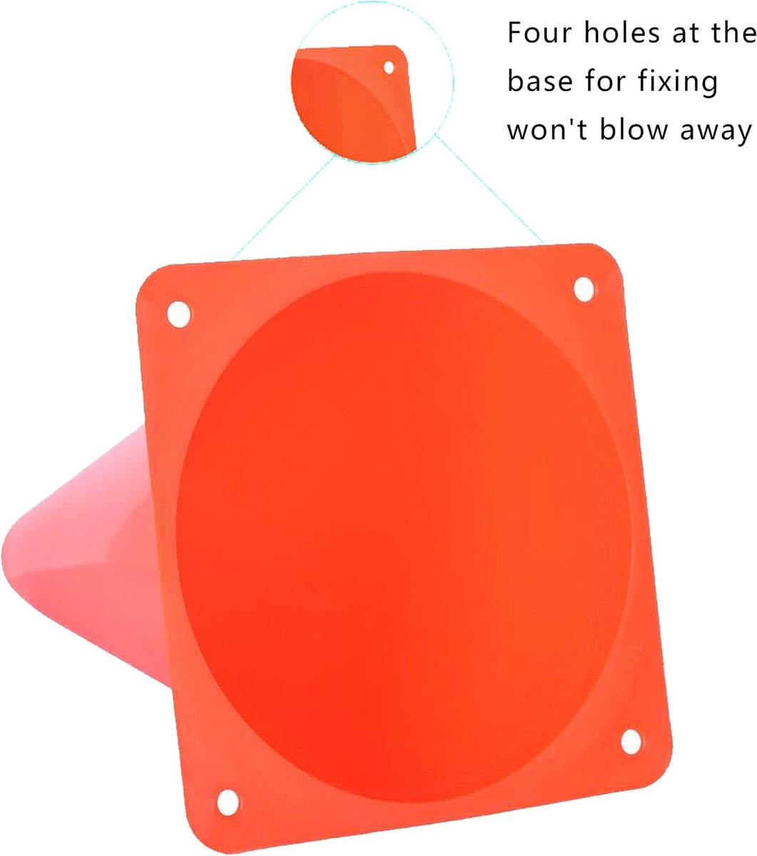 Kegels voor outdooractiviteiten en feestelijke evenementen, 22,9 cm, oranje