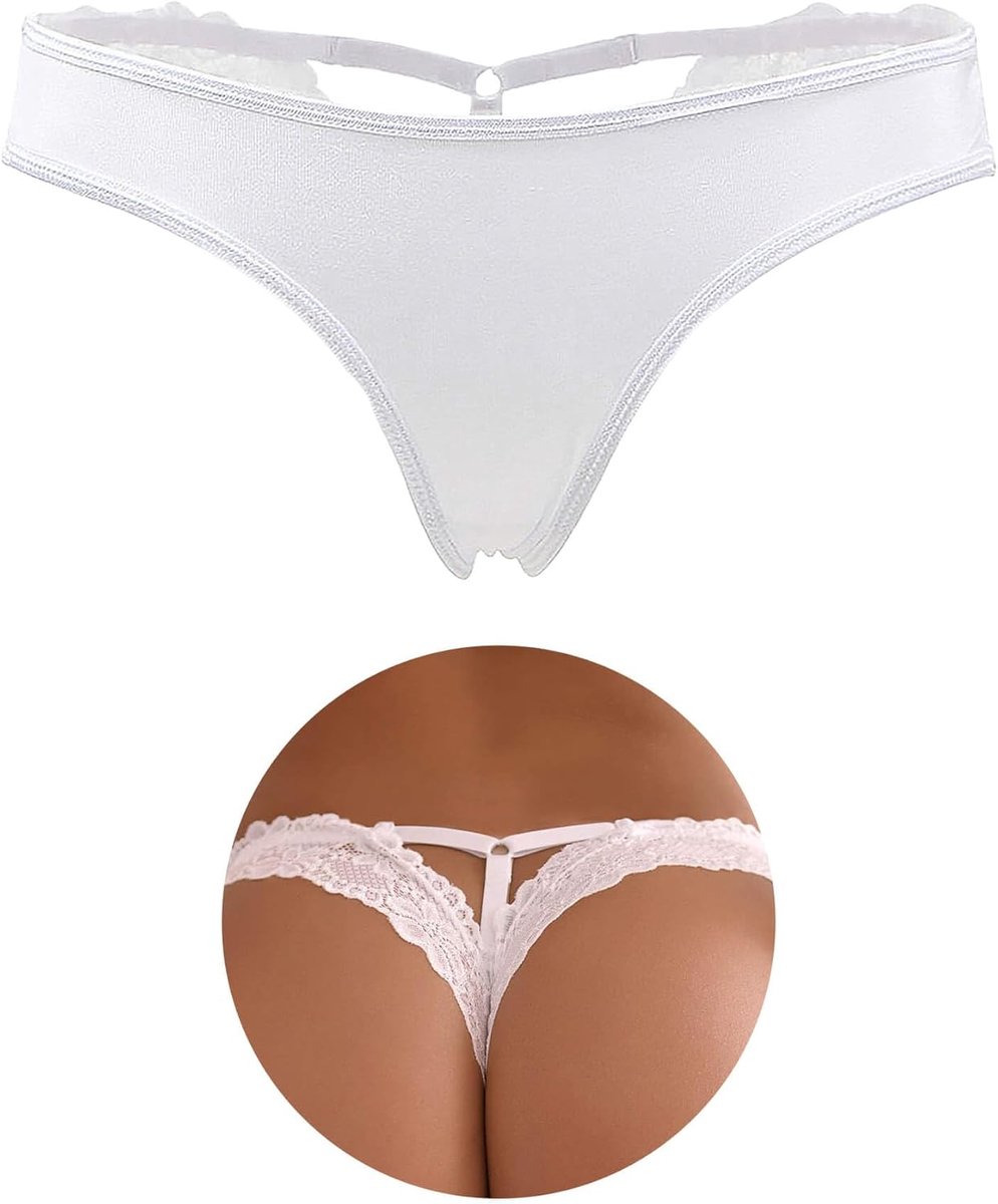 ohyeahlady Vrouwen Comfortabele Kant Knickers Hollow Out Thongs Hipster Slipje Plus Size Slips Glad Ondergoed Voor Lady