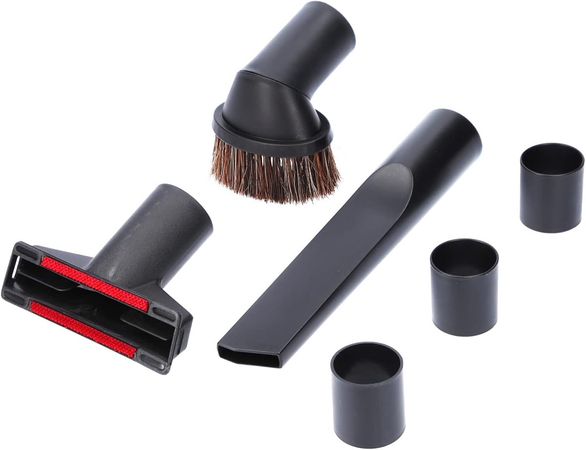 Universele zuigmond set 6 stuks incl. meubelborstel