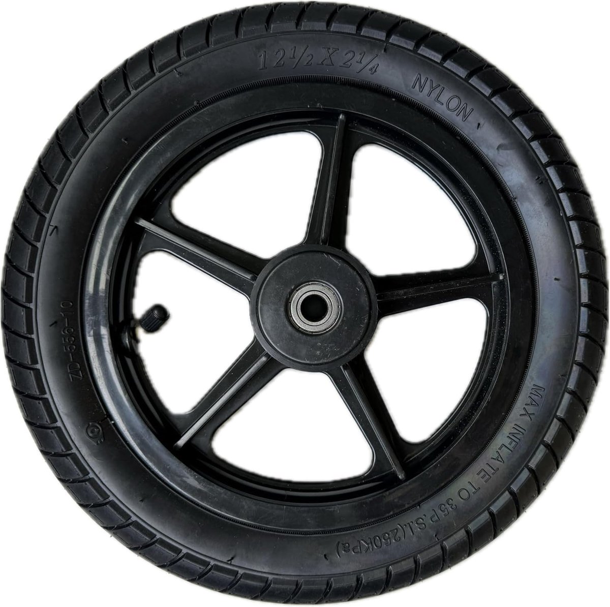 Achterwiel voor rolstoel 12", compleet reservewiel, duurzame