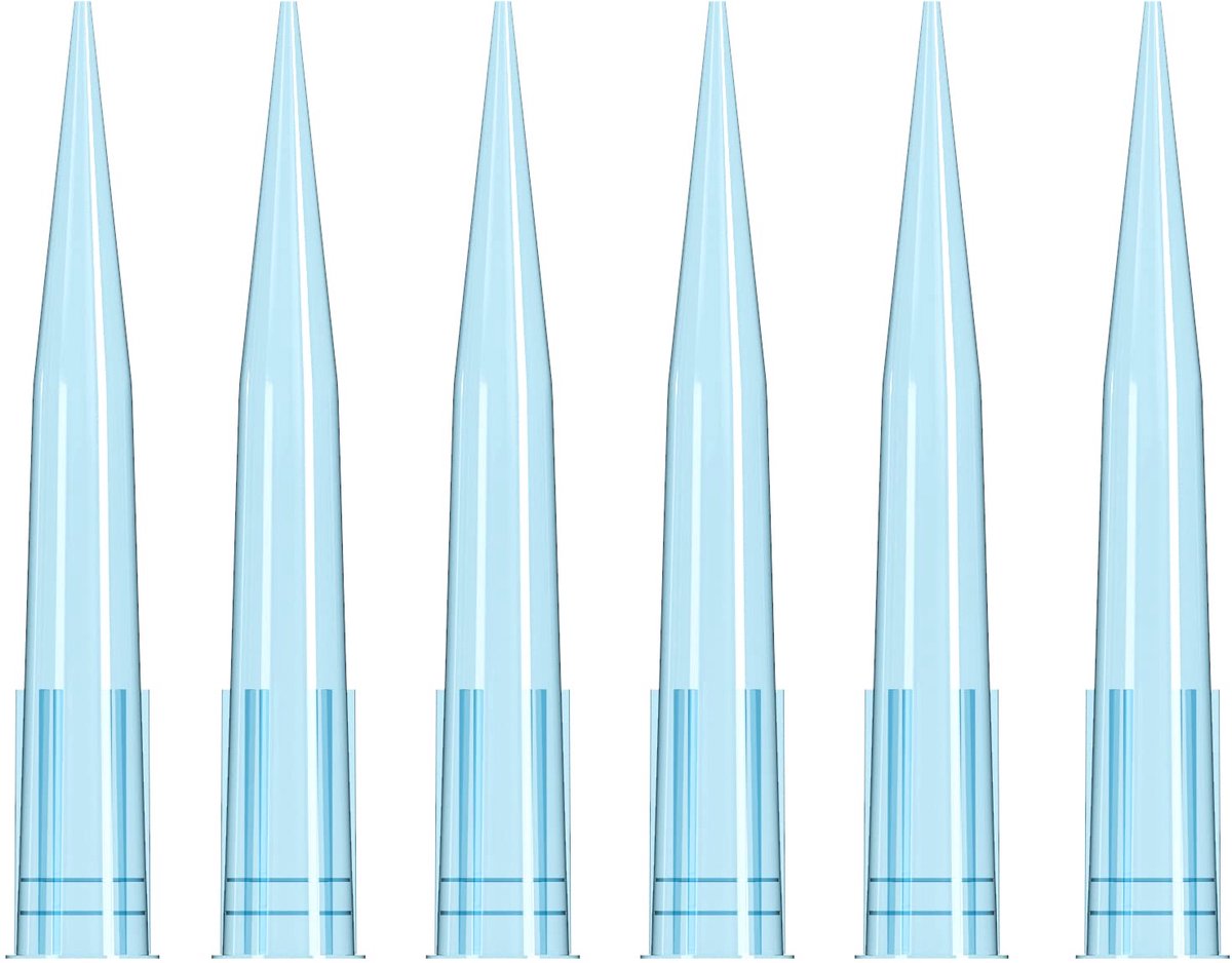 Pipette Tips 1000 UL/1ml 500 Pcs Clear Blue Laboratorium Universele
