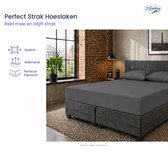 24-Bedding - Duopak Jersey Hoeslaken - 80x200 cm - Antraciet - Elastaan – Extra Zacht – 30 cm – 2 stuks