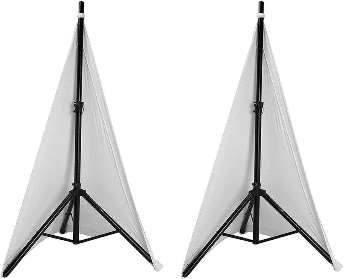 Universele DJ Licht Luidspreker Standaard Cover voor Statief - Dubbelzijdige Rock Scrim Cover van Rekbaar Materiaal, Set van 2 Stuks voor Professioneel Gebruik