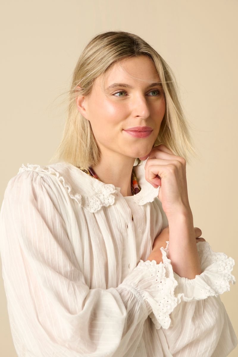 Sissy-Boy - Witte blouse met kant
