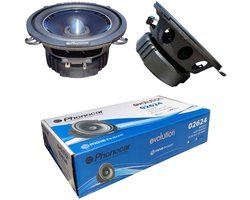 SnelShoppen - 2 Mid Bass Woofer Luidsprekers 13 cm 100 Watt RMS 200 Watt Max 4 Ohm 90 dB SPL Zwart voor Auto Deuren Per Paar