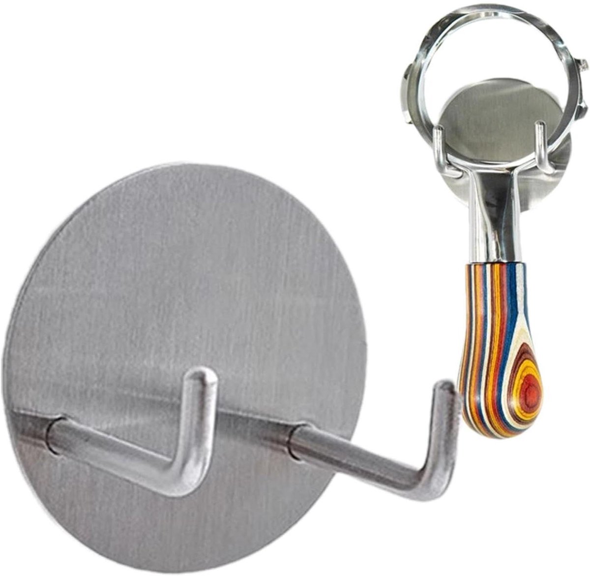 Koffiefilterhouder - Wandrek Houder - Koffie Bar Organiseren - Roestvrij Staal - 6x6x5cm - Standard