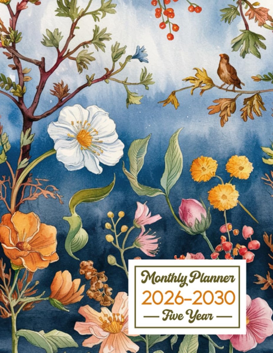 Maandplanner 2026-2030 - vijf jaar - notitieboek - perfect voor langdurige planning - ShopVlot