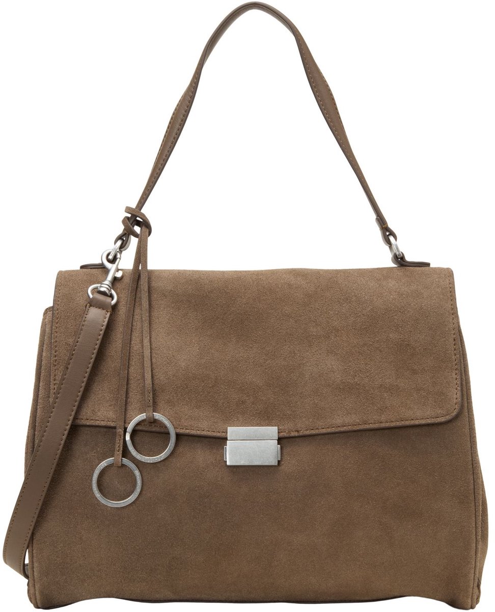 Marc O'Polo Leren handtas schoudertas Goldy Hand Bag Faded Brown bruine