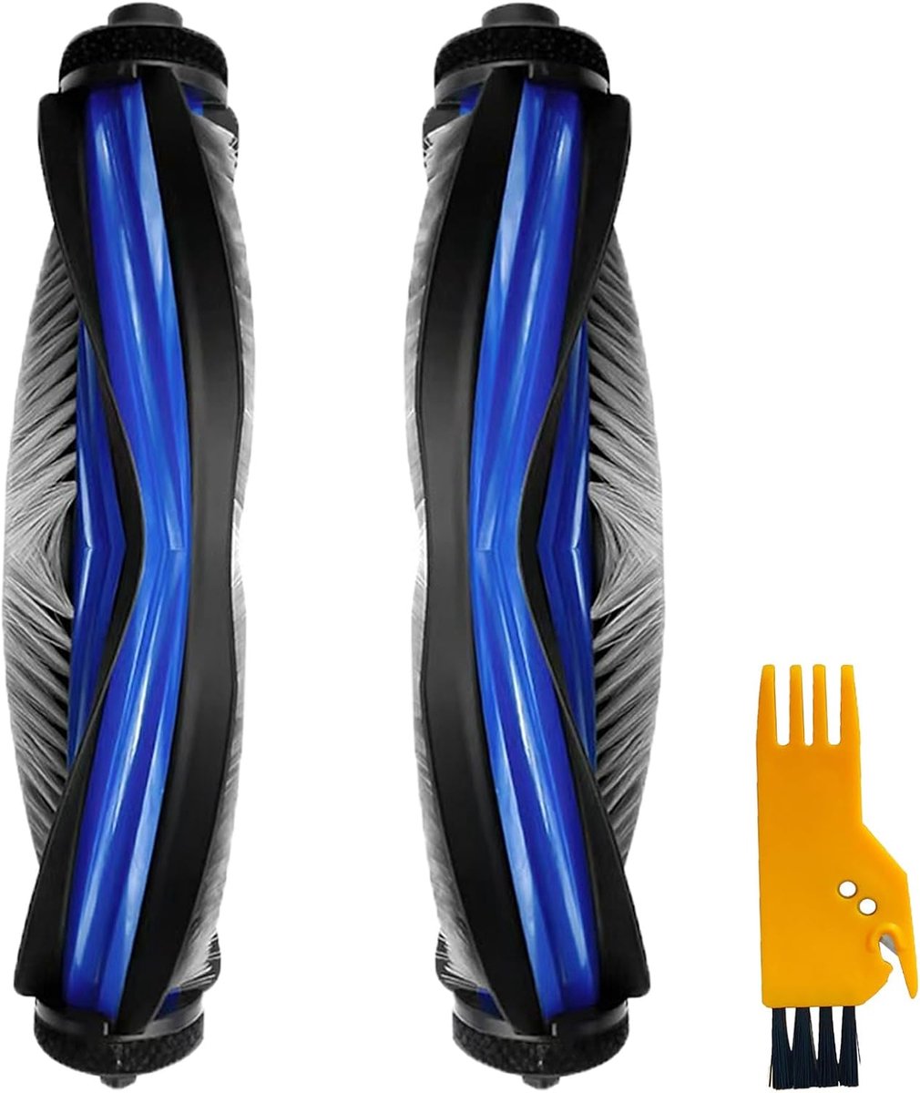Hoofdborstel voor Ecovacs Deebot T50 Pro Omni/T80/T50 Pro/T30C Stofzuiger | T50 Pro Omni Gen2/ X8 Pro Omni/ T50 Omni/ T50 Omni Gen2/ T50 Pro Omni Onderdelen, 2 Stuks Hoofdborstel