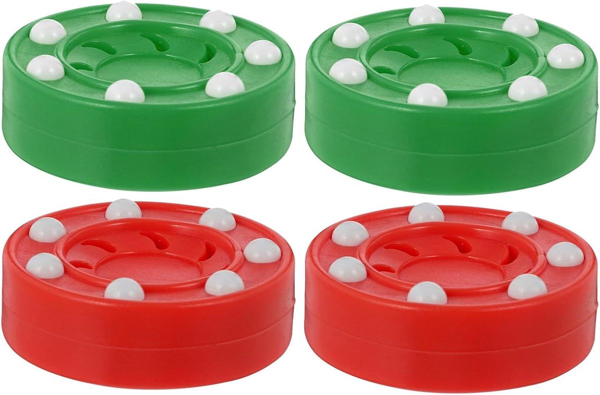 Inline Hockeypucks - Straattraining Puck - Vaardigheid Verbeteren - Duurzaam Polypropyleen - 7.5x7.5x3 cm - Diverse kleuren