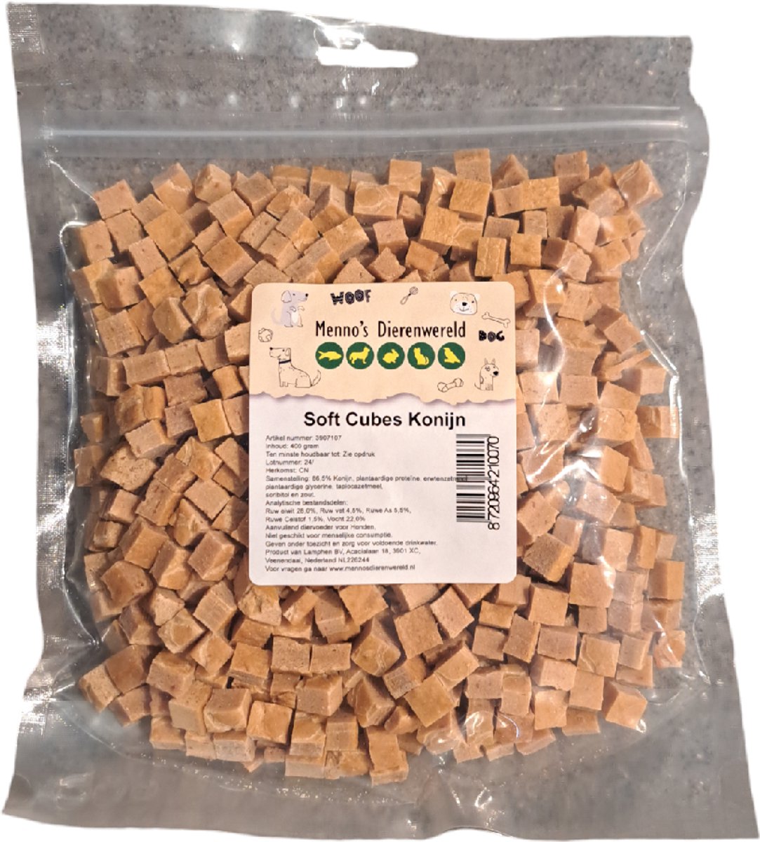Soft cubes konijn 400 gram