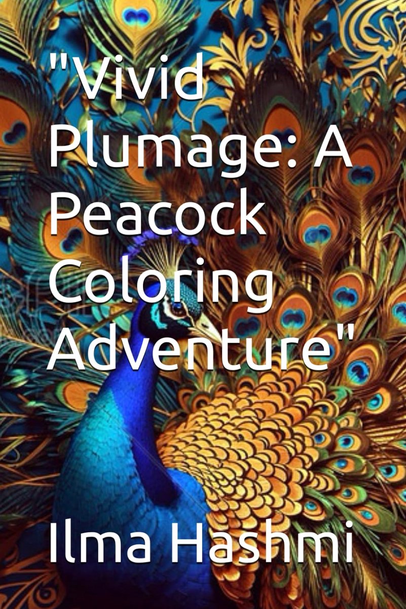 "Vivid Plumage: A Peacock Coloring Adventure"