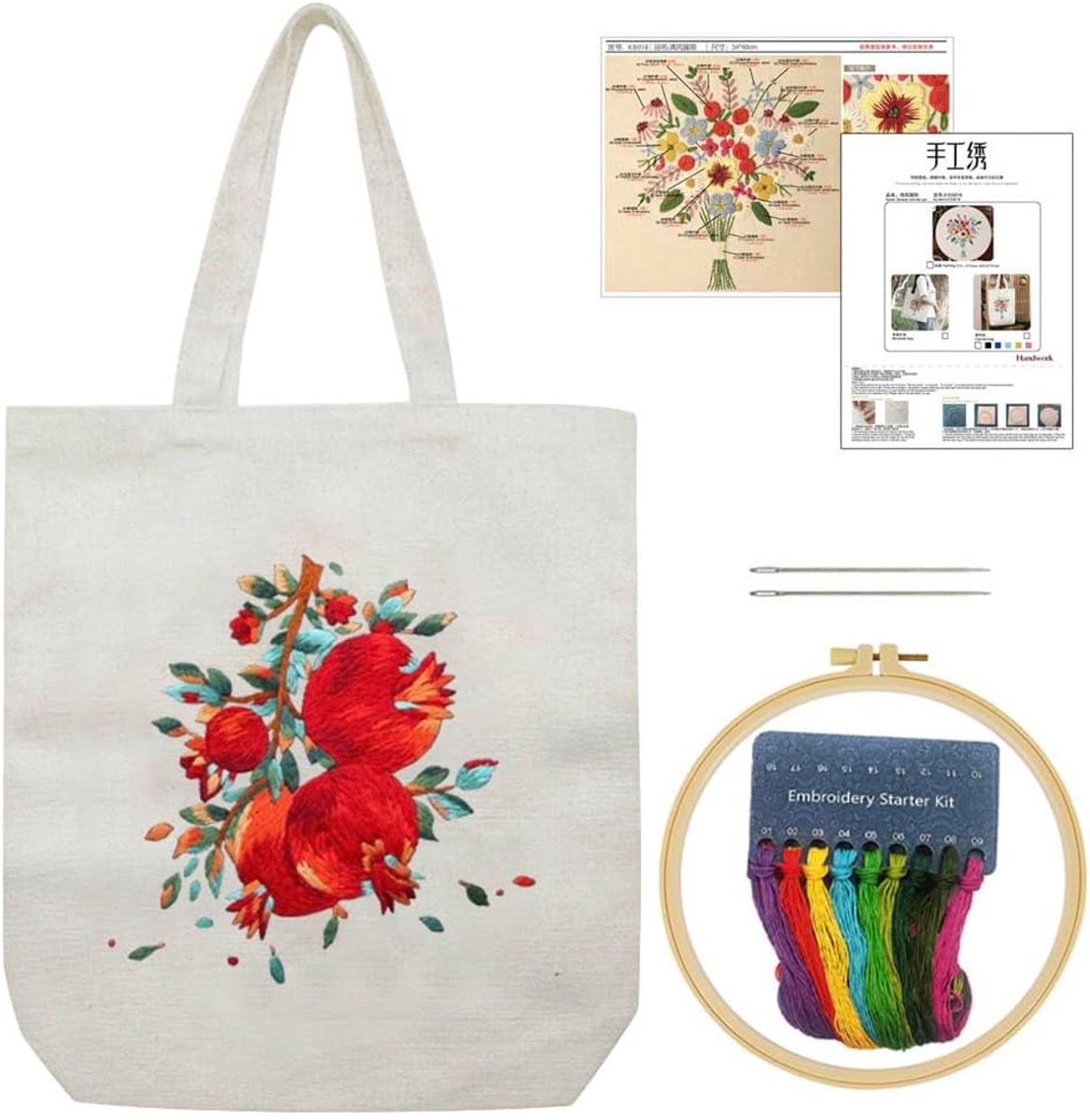 Kits voor beginners, kunst Diy handwerk borduurstartset, inclusief
